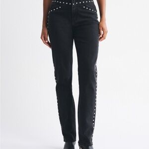 Abercrombie high rise black jeans